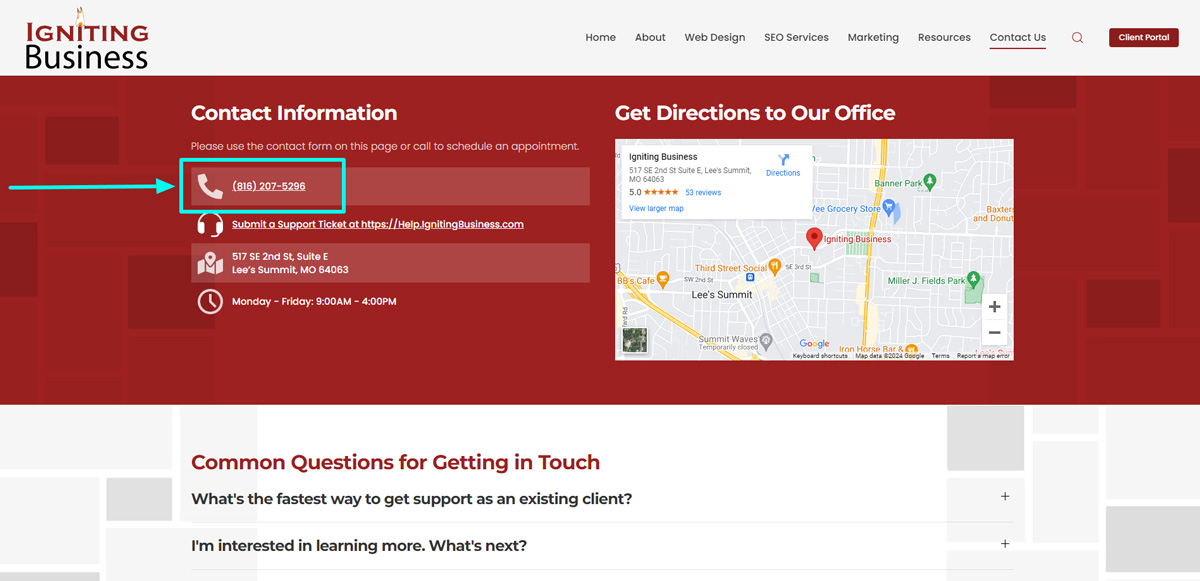 example of dynamic phone number insertion dni